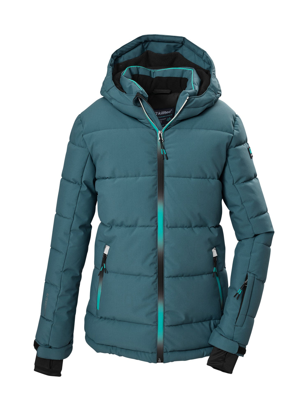 Girl's Quilted ski jacket KSW 186 GRLS SKI JCKT
