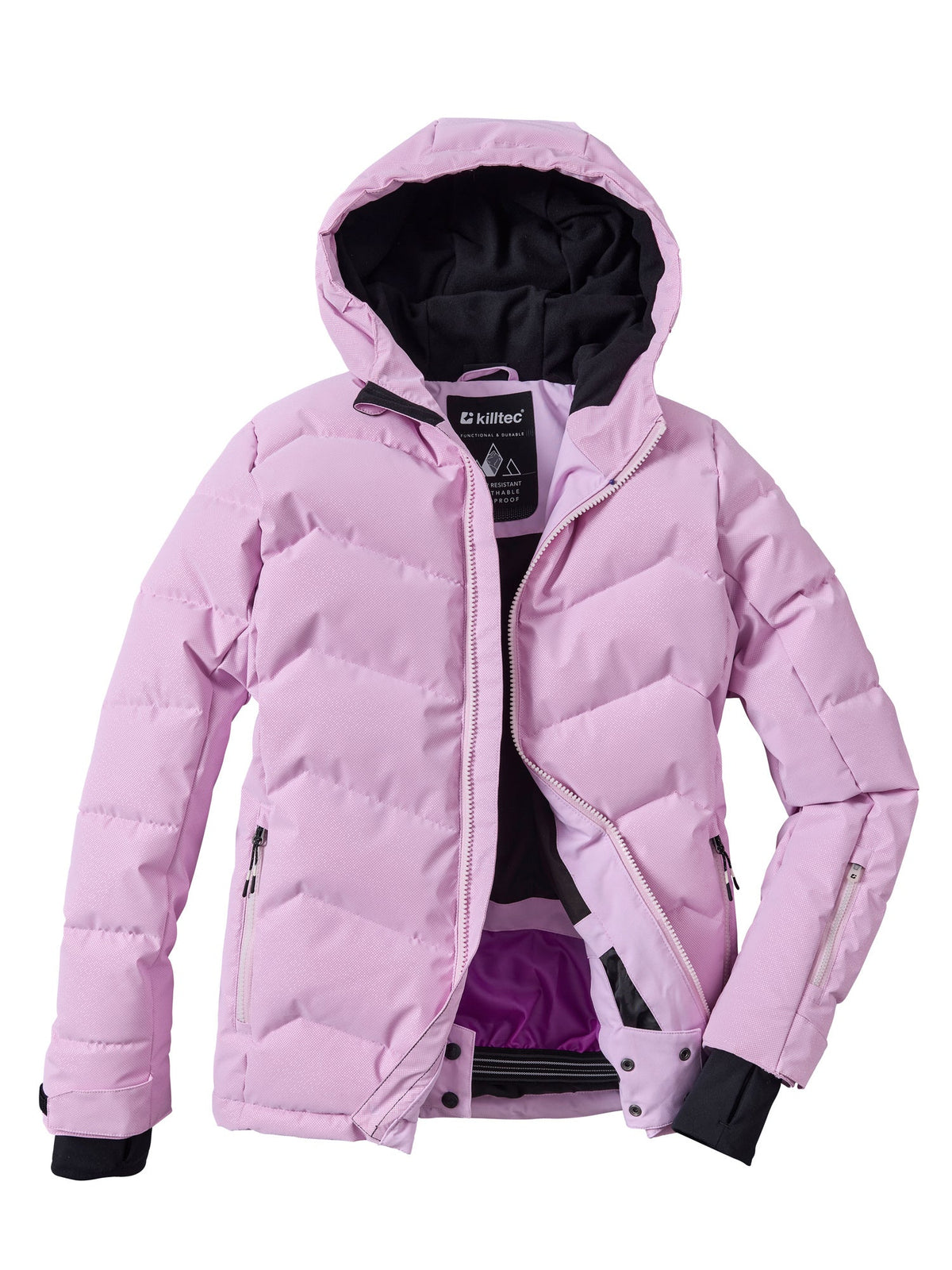 Girl's Quilted ski jacket KSW 192 GRLS SKI JCKT