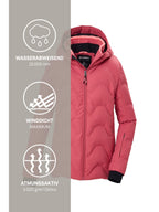 Girl's Quilted ski jacket KSW 194 GRLS SKI JCKT