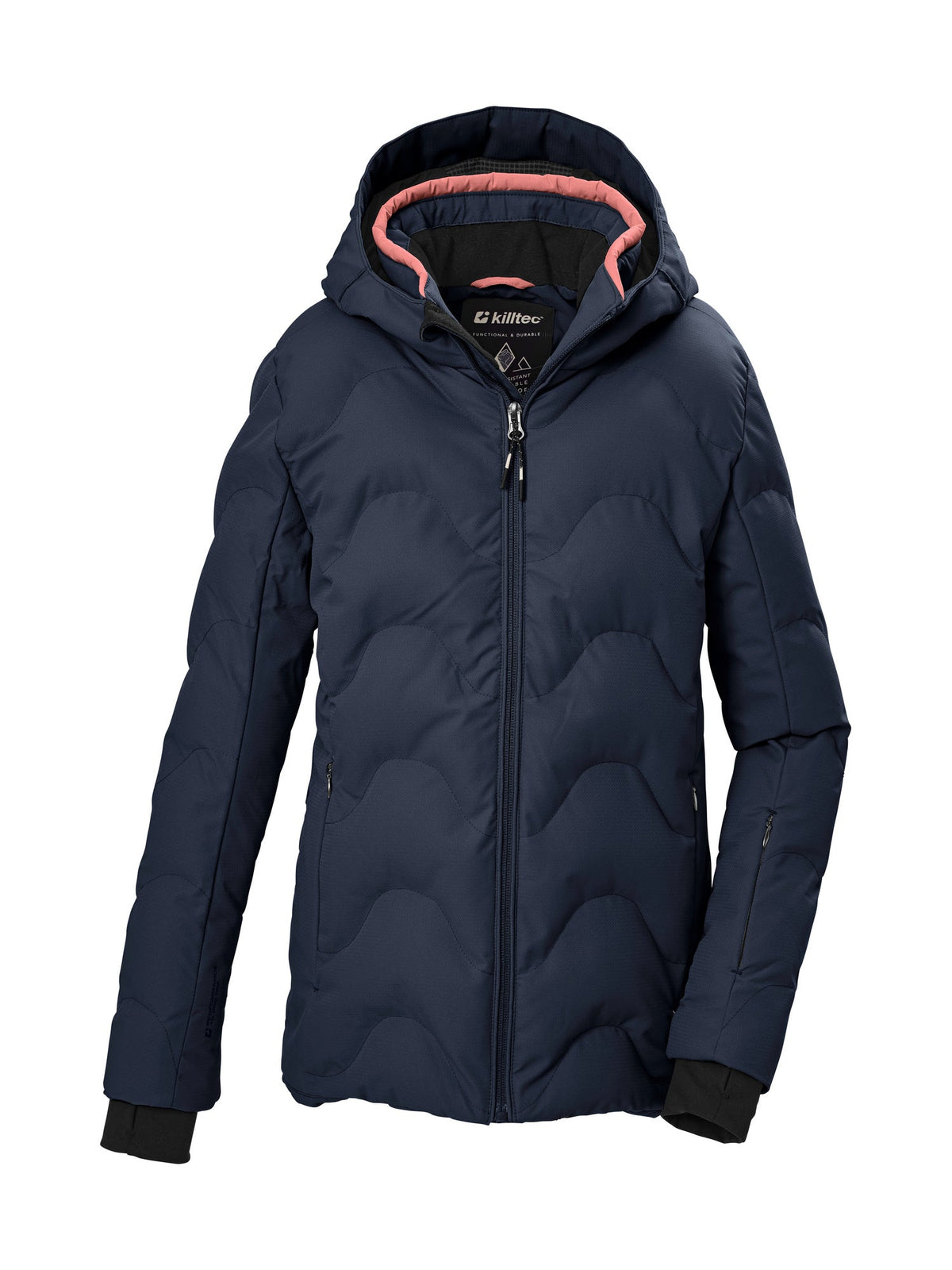 Girl's Quilted ski jacket KSW 194 GRLS SKI JCKT