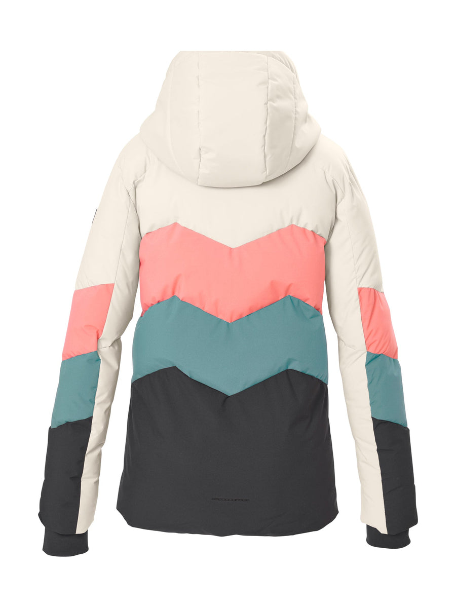 Girl's Quilted ski jacket KSW 195 GRLS SKI JCKT