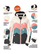 Girl's Quilted ski jacket KSW 195 GRLS SKI JCKT