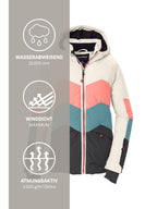 Girl's Quilted ski jacket KSW 195 GRLS SKI JCKT