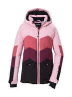 Girl's Quilted ski jacket KSW 195 GRLS SKI JCKT