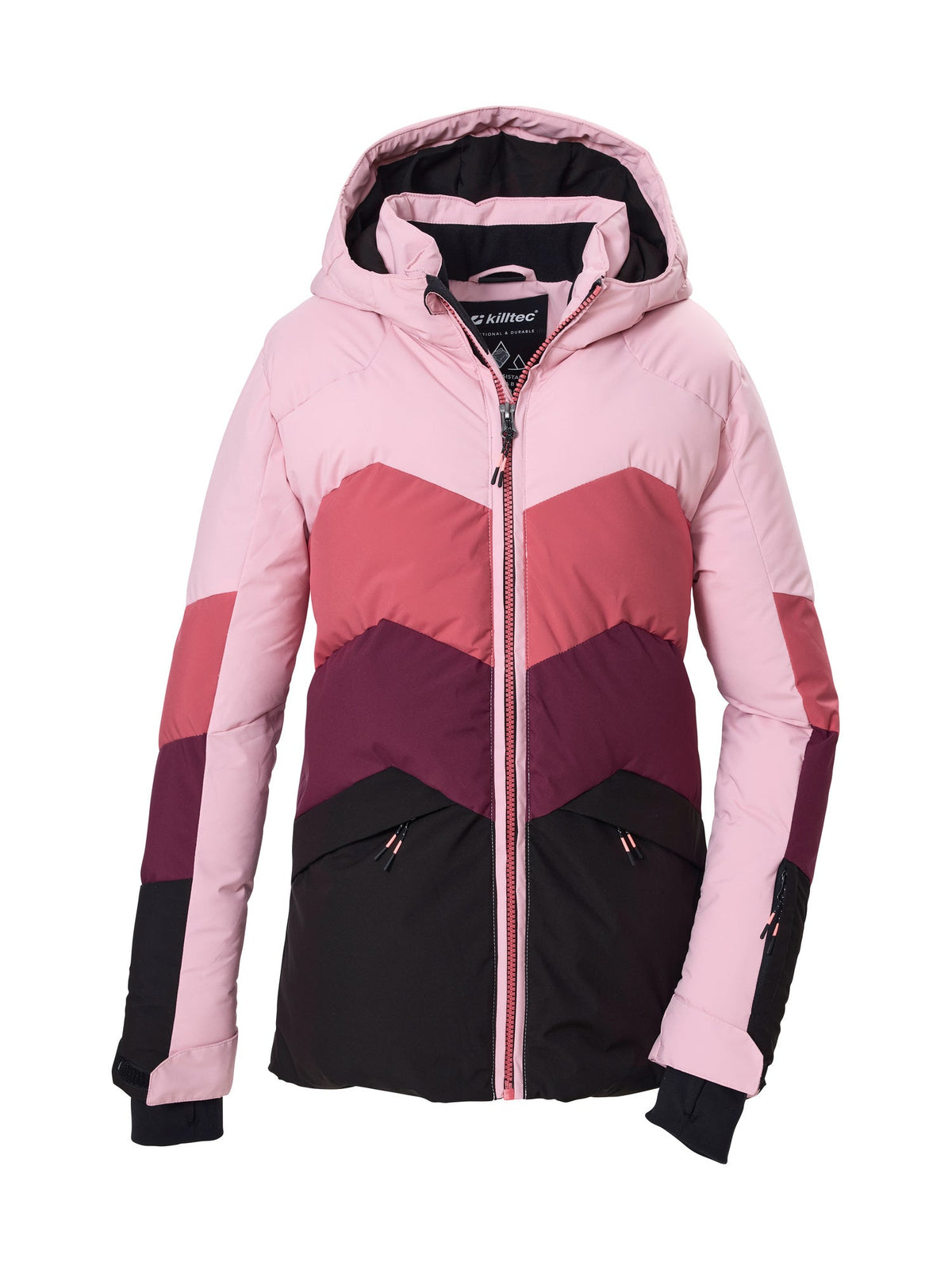 Girl's Quilted ski jacket KSW 195 GRLS SKI JCKT