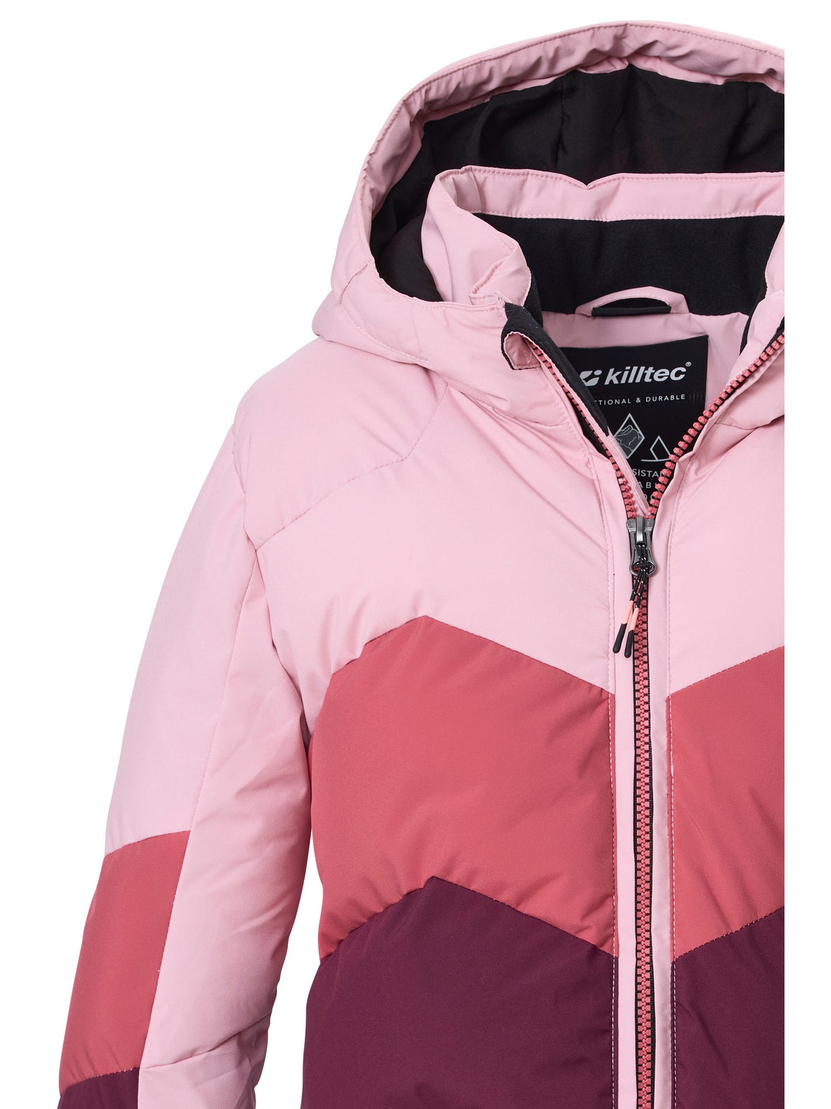 Girl's Quilted ski jacket KSW 195 GRLS SKI JCKT