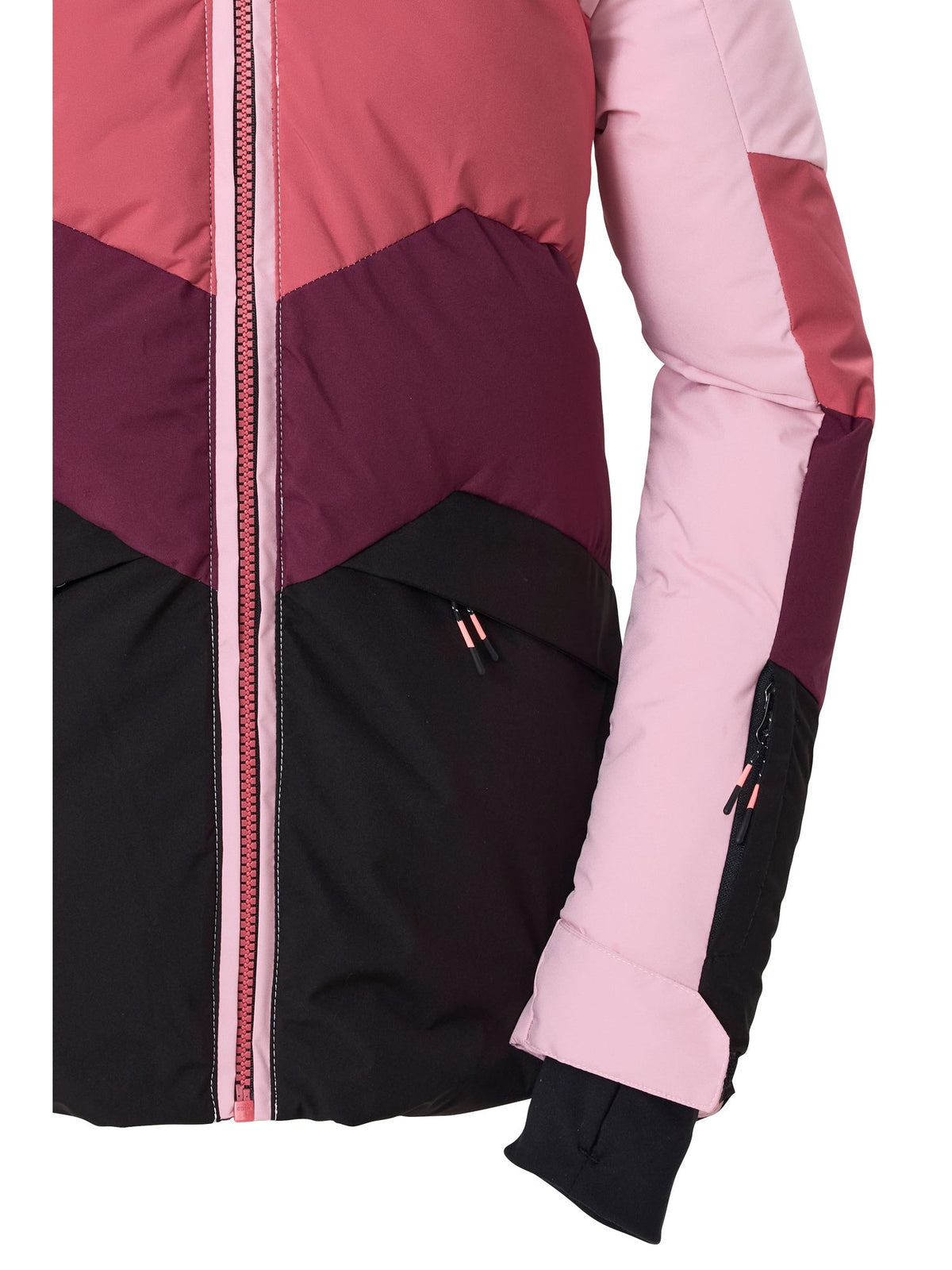 Girl's Quilted ski jacket KSW 195 GRLS SKI JCKT