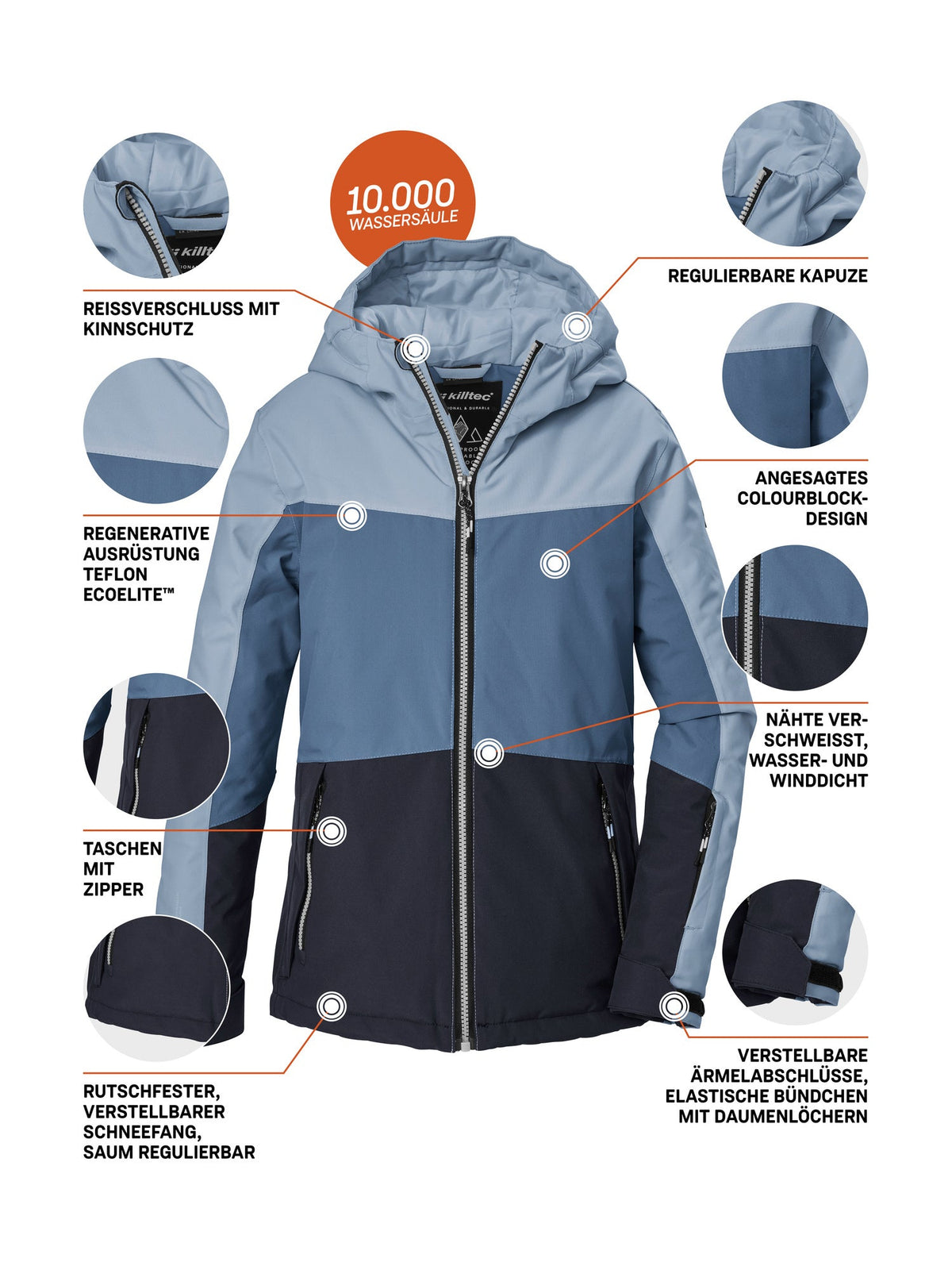 Girl's Ski jacket KSW 198 GRLS SKI JCKT