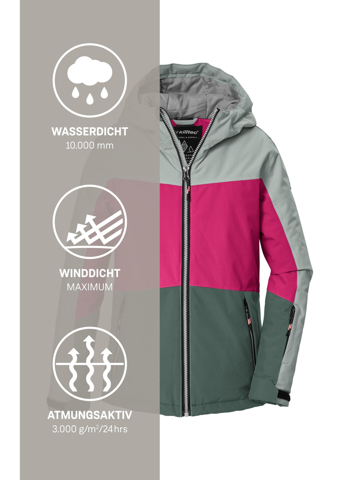 Girl's Ski jacket KSW 198 GRLS SKI JCKT