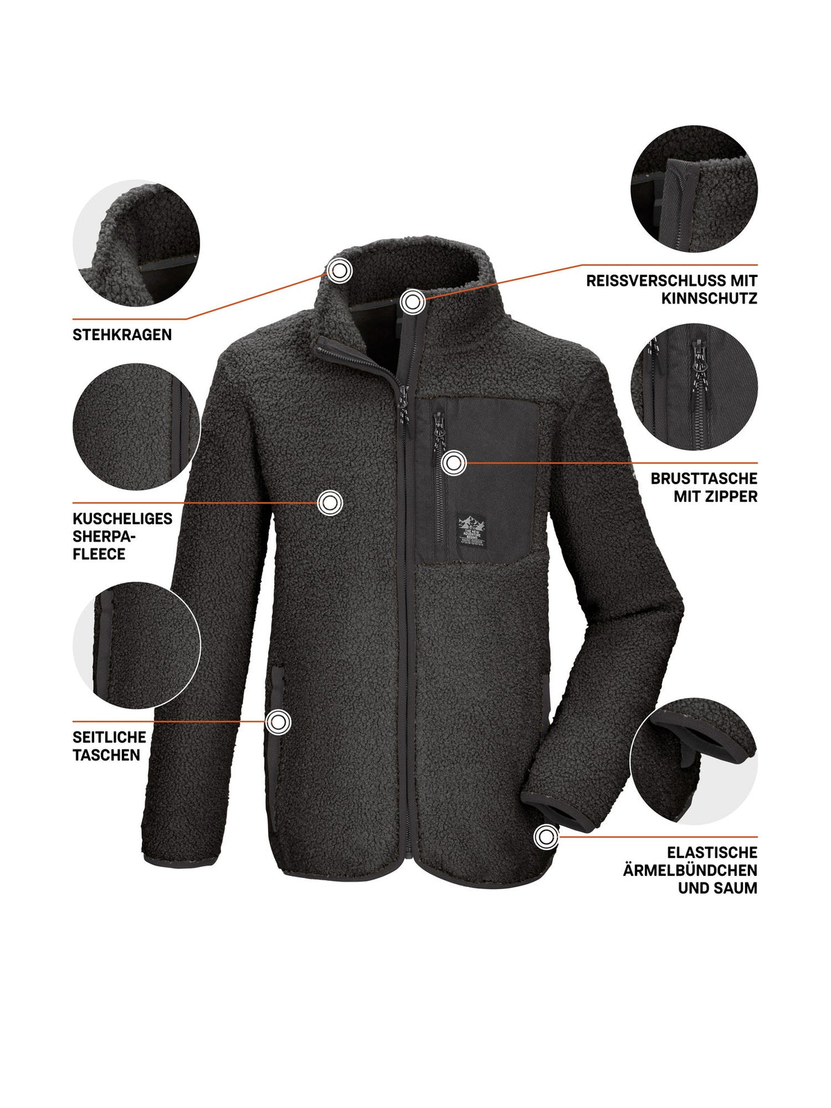 Boy's Fleece jacket KOW 144 BYS FLC JCKT