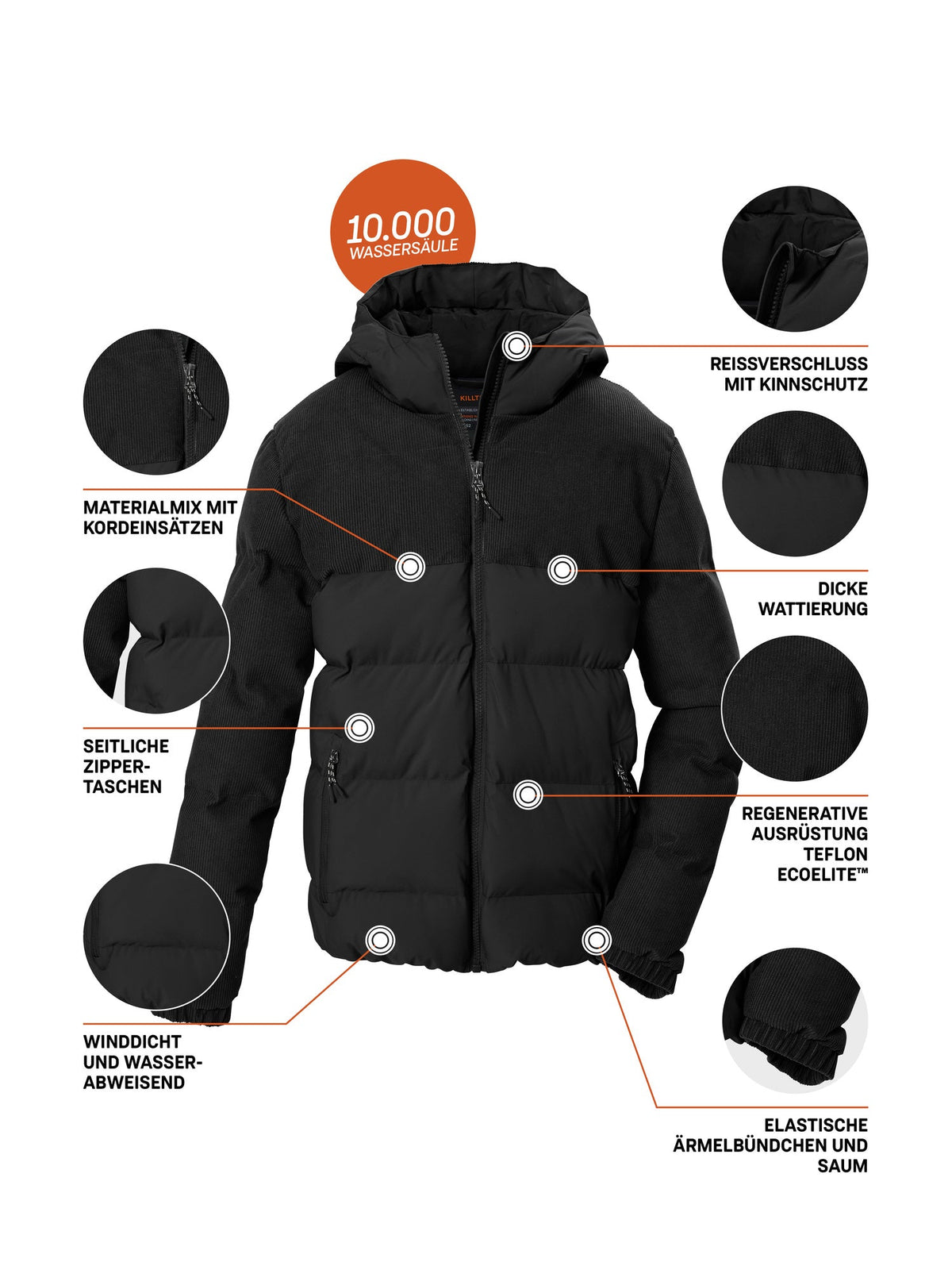 Boy's Quilted jacket KOW 185 BYS QLTD JCKT