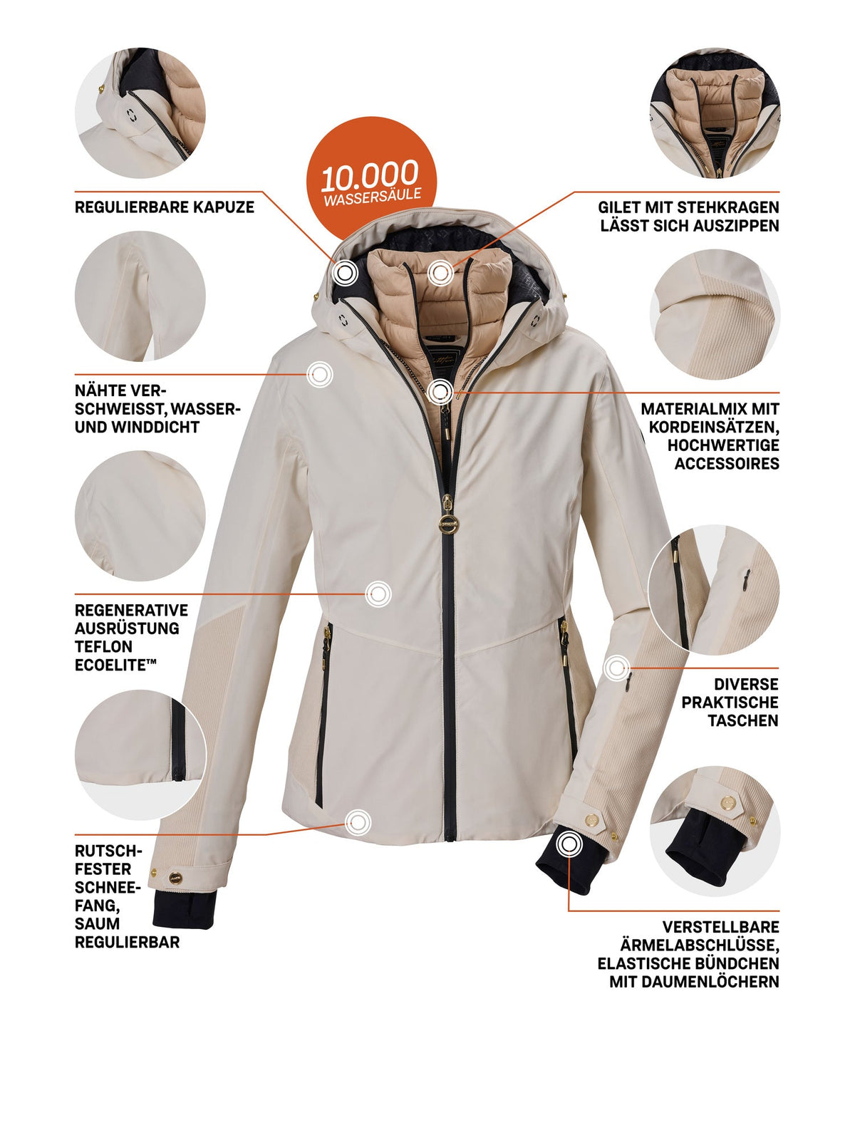 Women's Ski jacket KSW 135 WMN SKI JCKT
