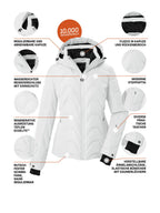 Women's Quilted ski jacket KSW 136 WMN SKI QLTD JCKT