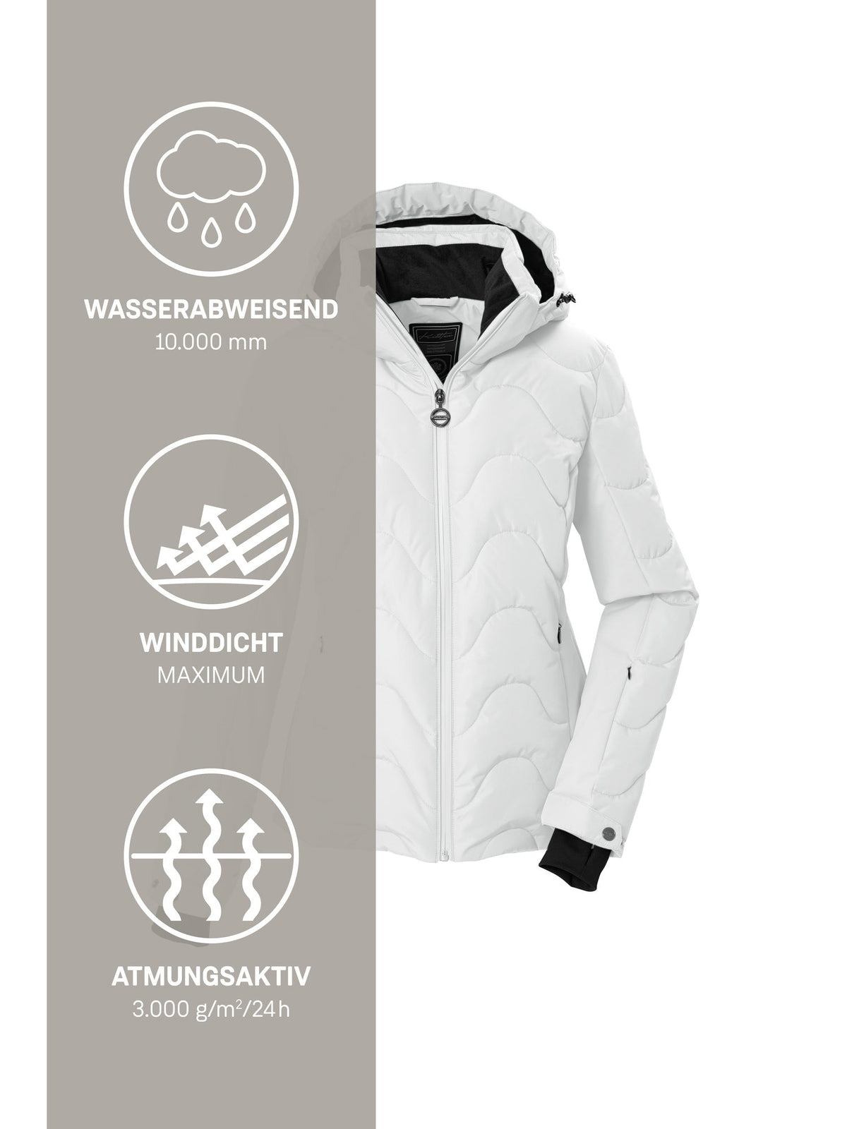 Women's Quilted ski jacket KSW 136 WMN SKI QLTD JCKT