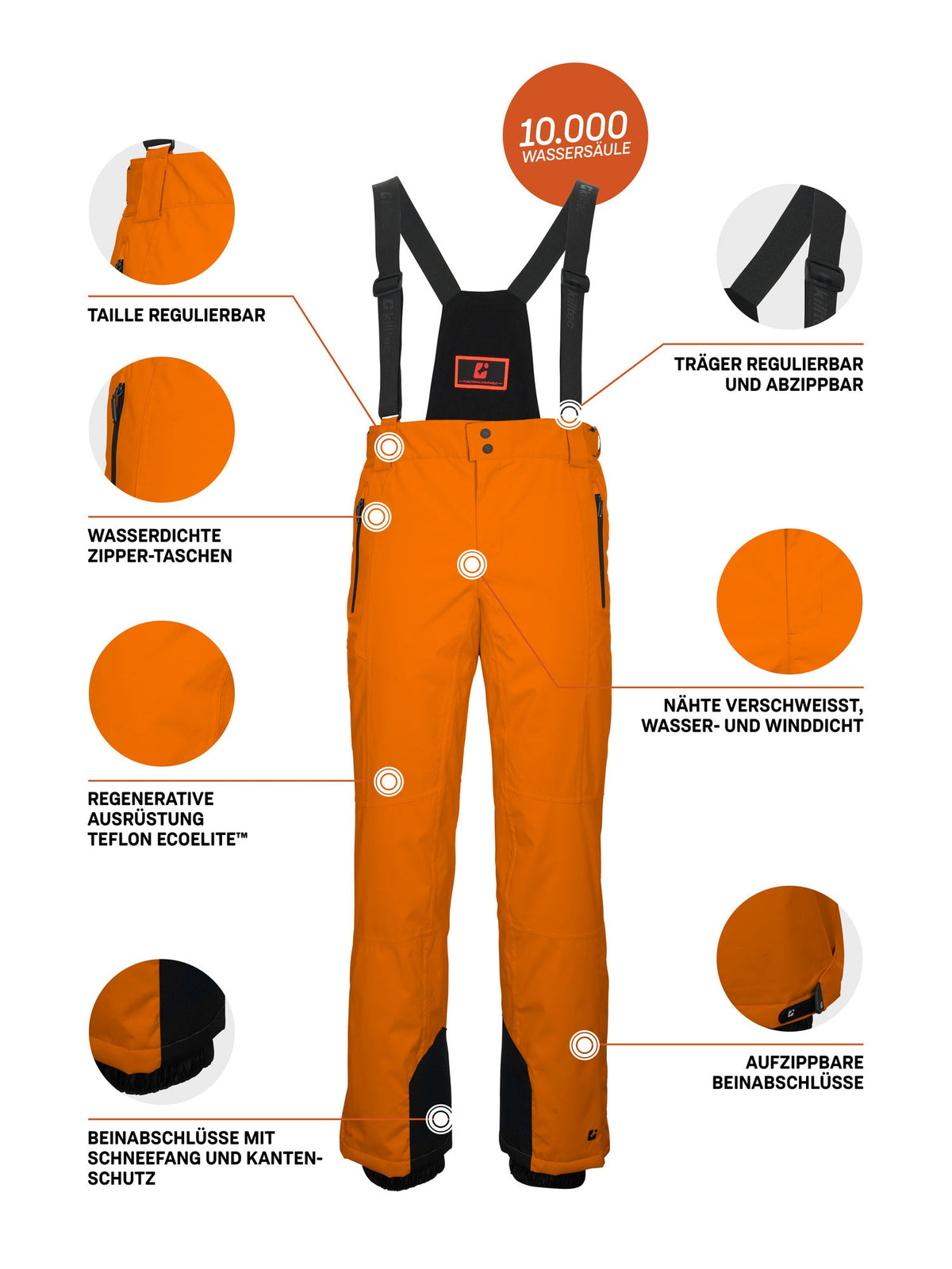 Men's Ski pants KSW 100 MN SKI PNTS