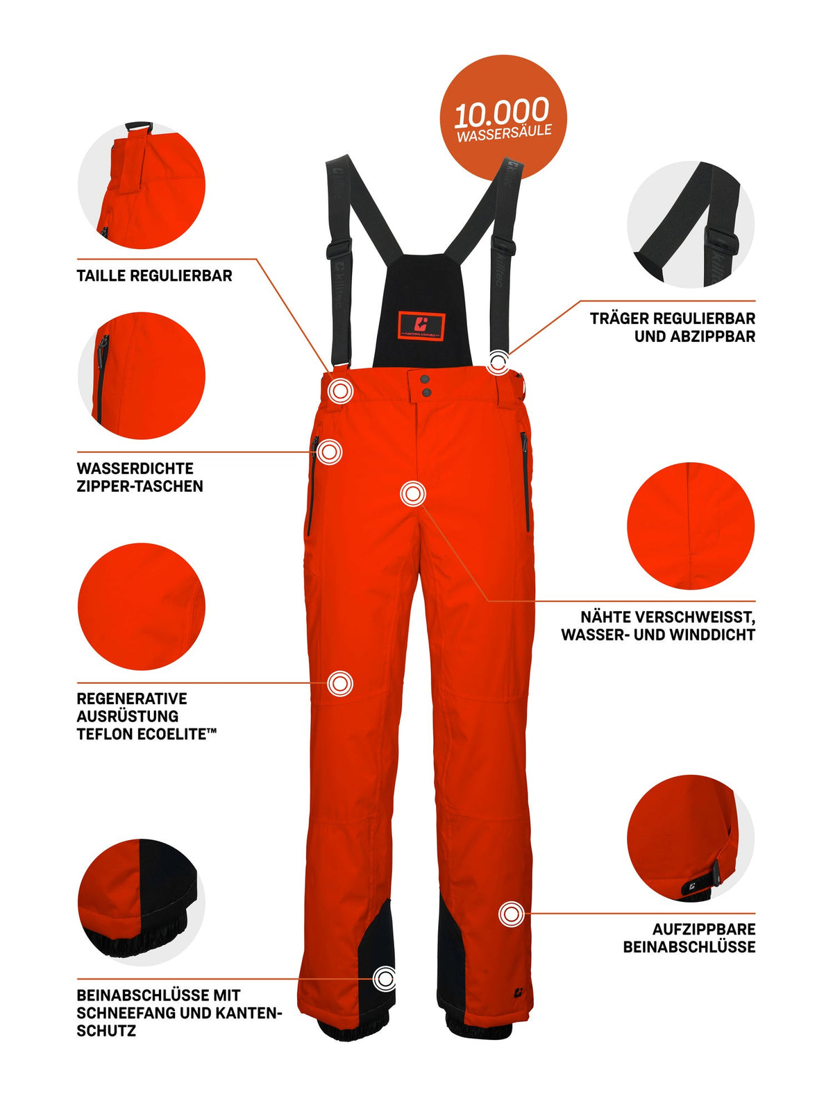 Men's Ski pants KSW 100 MN SKI PNTS