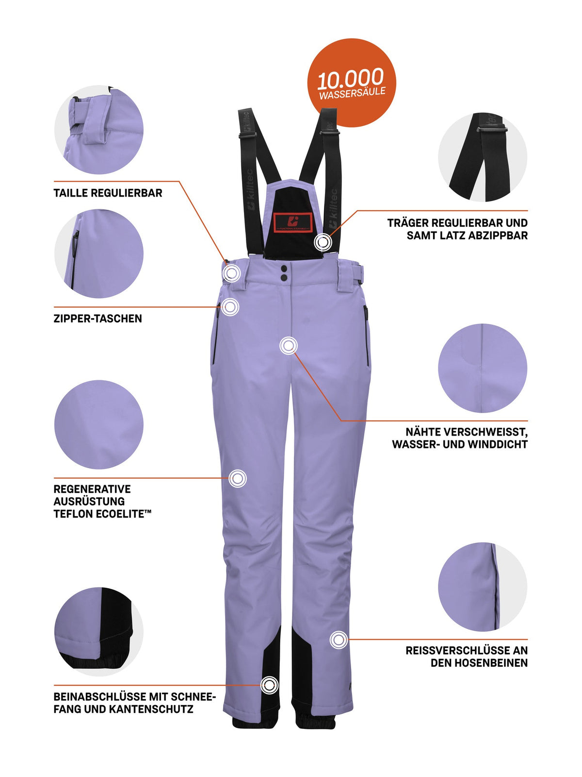 Women's Ski pants KSW 249 WMN SKI PNTS