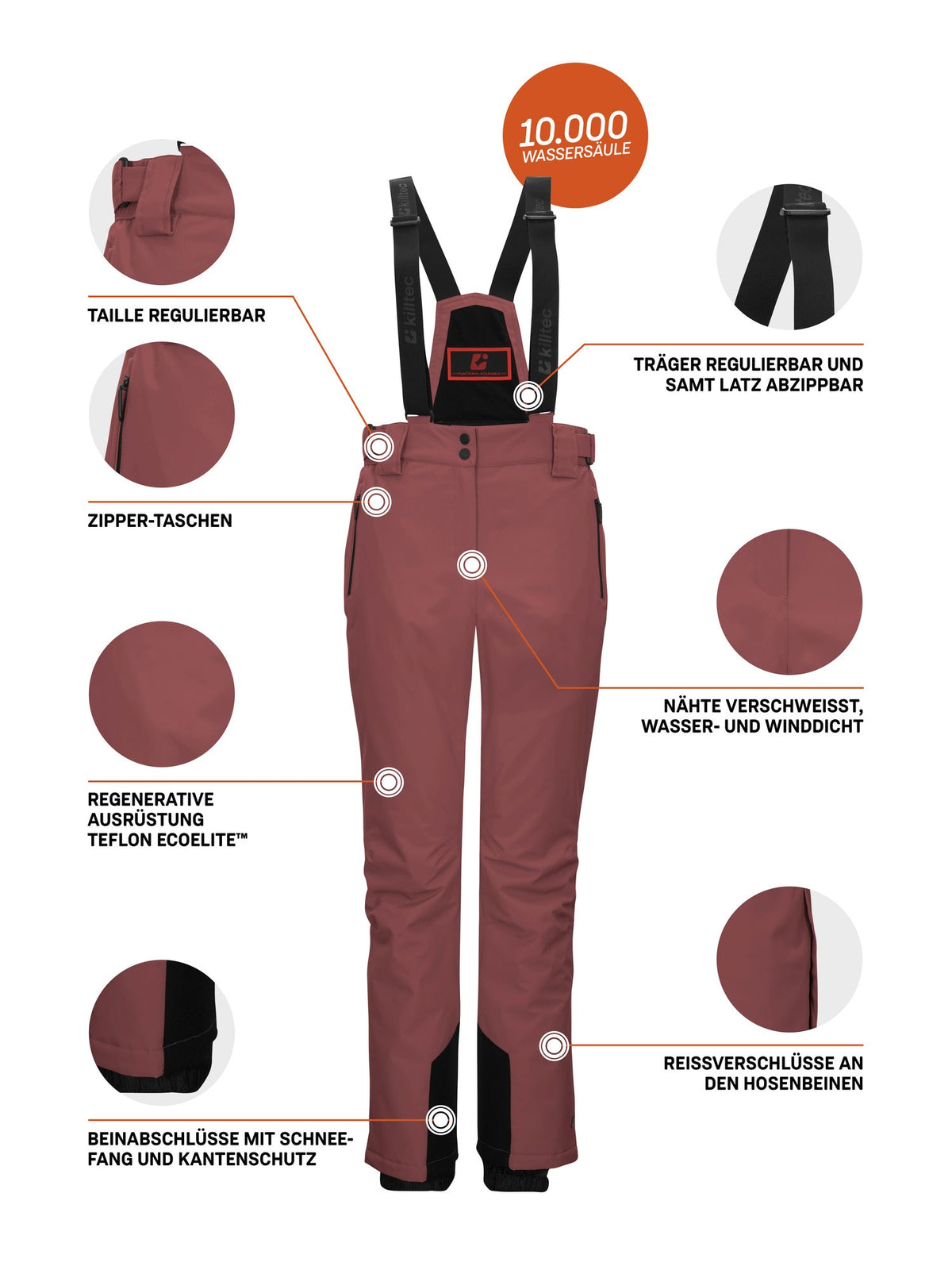 Women's Ski pants KSW 249 WMN SKI PNTS