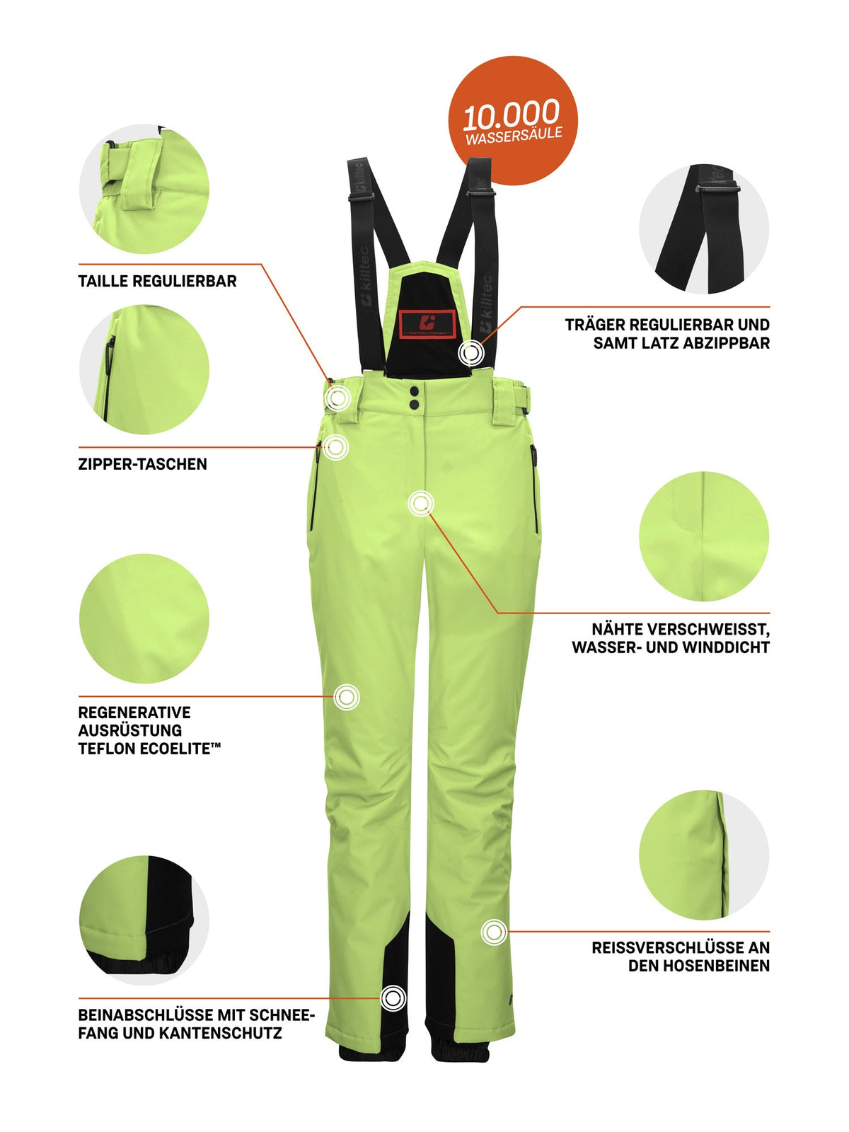 Women's Ski pants KSW 249 WMN SKI PNTS