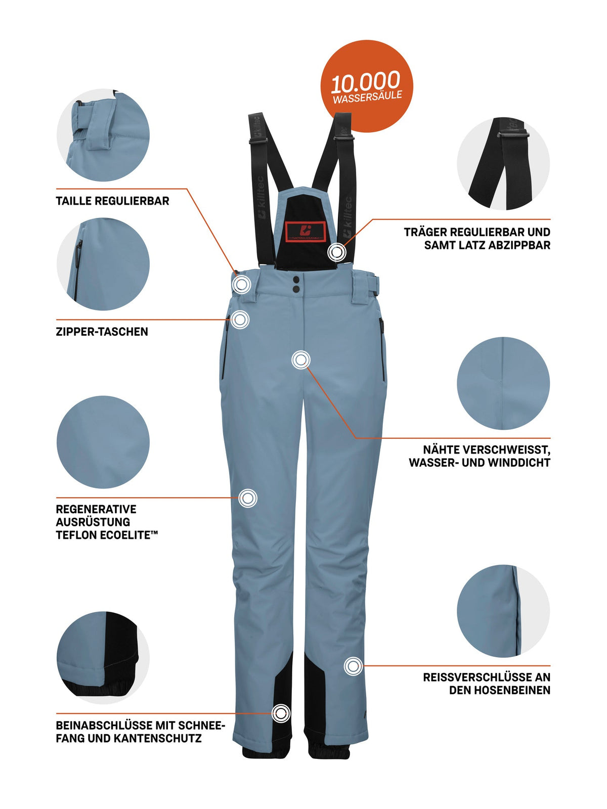 Women's Ski pants KSW 249 WMN SKI PNTS