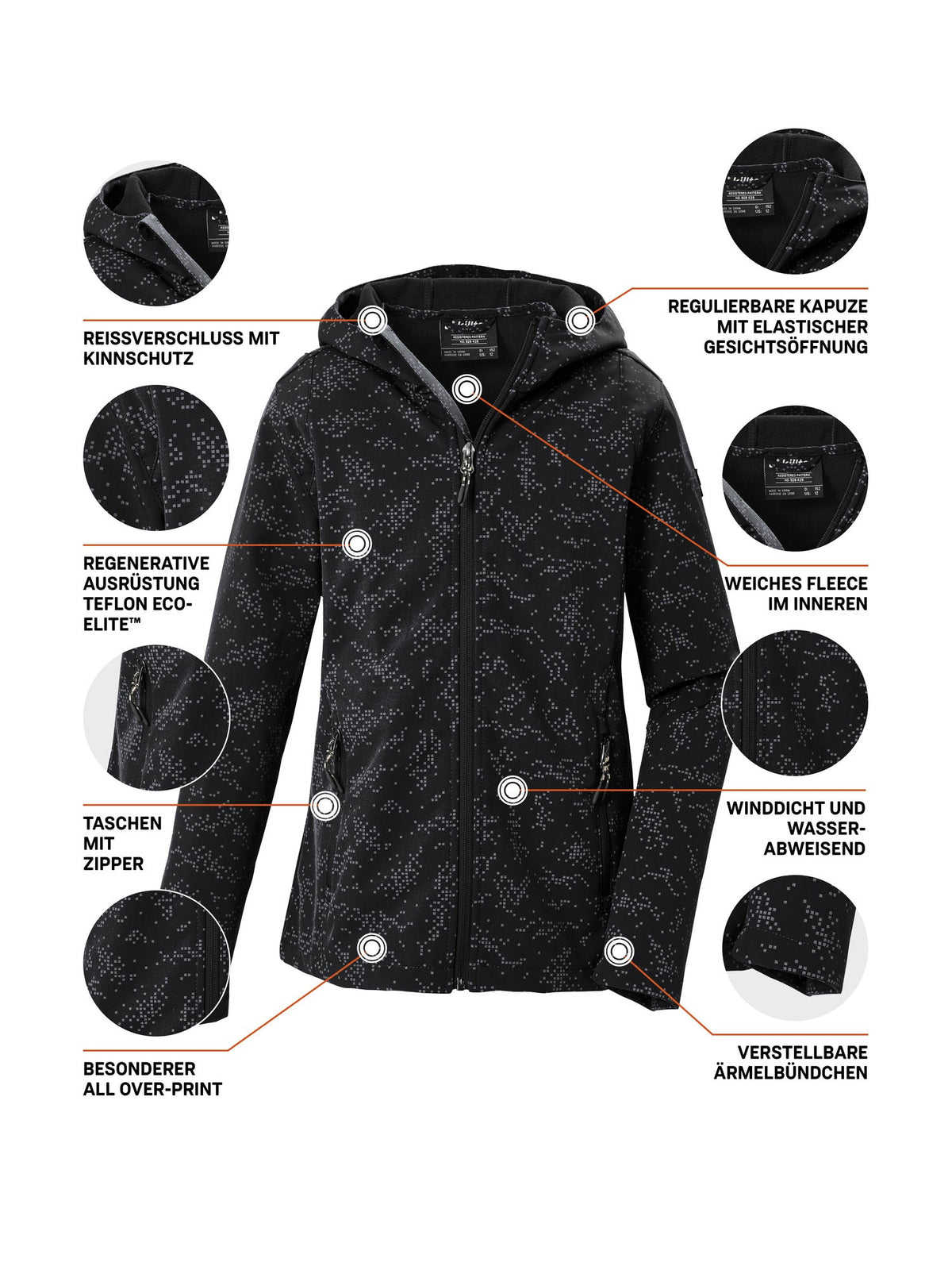 Girl's Softshell jacket KOW 165 GRLS SFTSHLL JCKT