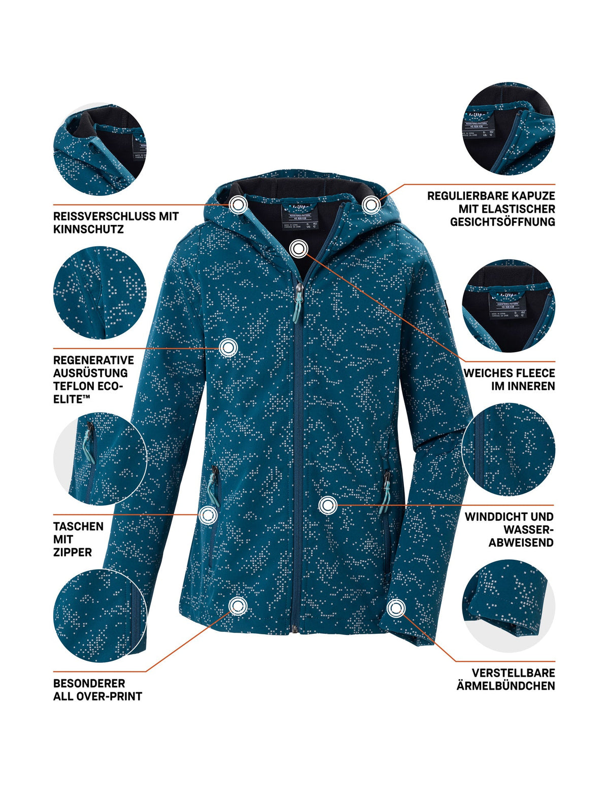 Girl's Softshell jacket KOW 165 GRLS SFTSHLL JCKT